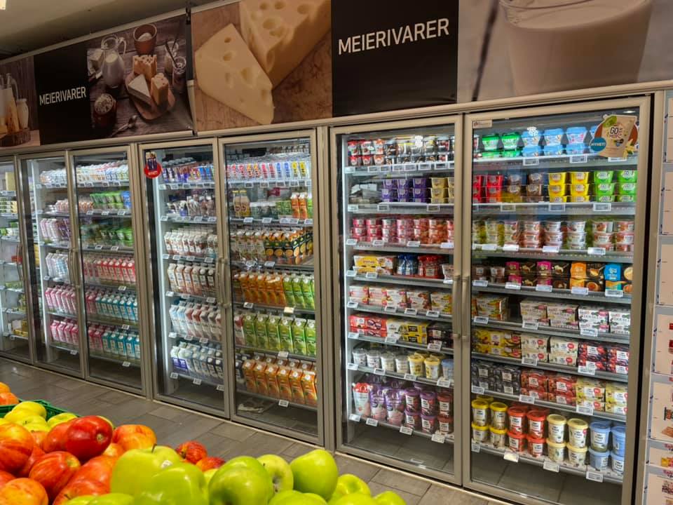 Kjøleavdelinga på Bunnpris Olden